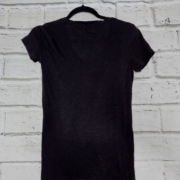 Madewell Women's Solid Black Short-Sleeved T-Shirt Size XXS With Pocket - Picture 4 of 11